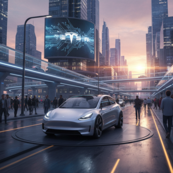 Nowoczesny samochód elektryczny Tesla poniżej 25 tysięcy dolarów. Tani pojazd elektryczny giganta zmienia rynek motoryzacji i przyszłość elektromobilności.