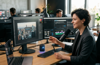 Adobe Firefly Assistant w Creative Cloud automatyzuje edycję w Photoshop i Premiere Pro. Asystent AI na komputerze wykonuje polecenia w języku naturalnym.