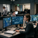 Agenci CIA przy komputerach analizują dane OSINT przez zaawansowane programy AI. Sztuczna inteligencja i GovTech wspierają pracę amerykańskiego wywiadu.