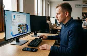 Menu Start Windows 11 zintegrowane ze smartfonem: powiadomienia, stan baterii i zdjęcia. Nowa funkcja oprogramowania dostępna w regionie Polska i świat.