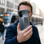 Smartfon Honor z mechanicznym ramieniem ukrytym dyskretnie w obudowie. Nowoczesny telefon i gadżety, technologia Polska i świat, innowacyjna konstrukcja Honor.