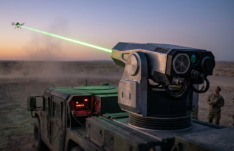 System ASBL niszczy drona wiązką lasera o zmierzchu. Polska i świat: nowoczesna broń laserowa, technologie przyszłości i obrona przeciwlotnicza.