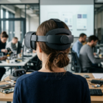 Gogle VR Google Frame, widok od tyłu. Poznaj polskie ceny Steam Frame w kategorii gaming. Polska i świat śledzą nowości wirtualnej rzeczywistości.