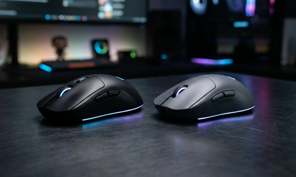 SteelSeries Sensei Pro i Rival Pro: bezprzewodowe myszy gamingowe bez portu USB z neonowym RGB. Ergonomiczny, matowy design premium. Polska i świat.