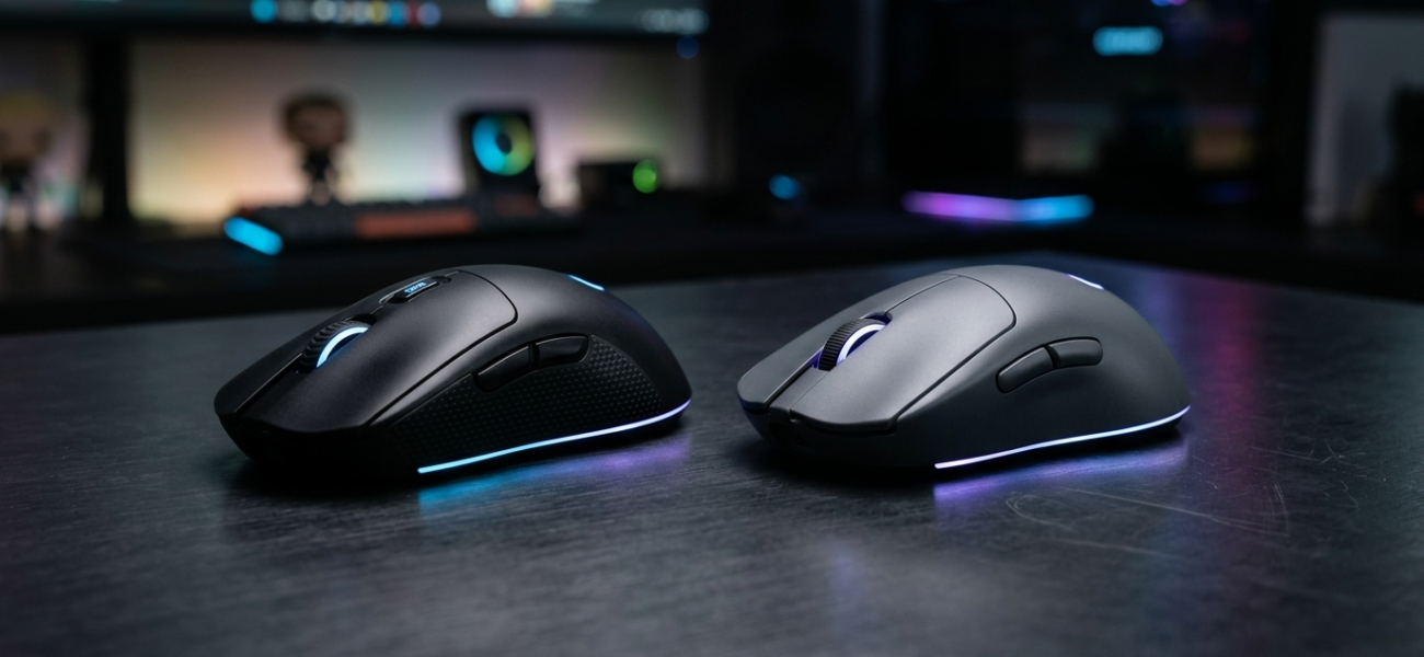 SteelSeries Sensei Pro i Rival Pro: bezprzewodowe myszy gamingowe bez portu USB z neonowym RGB. Ergonomiczny, matowy design premium. Polska i świat.