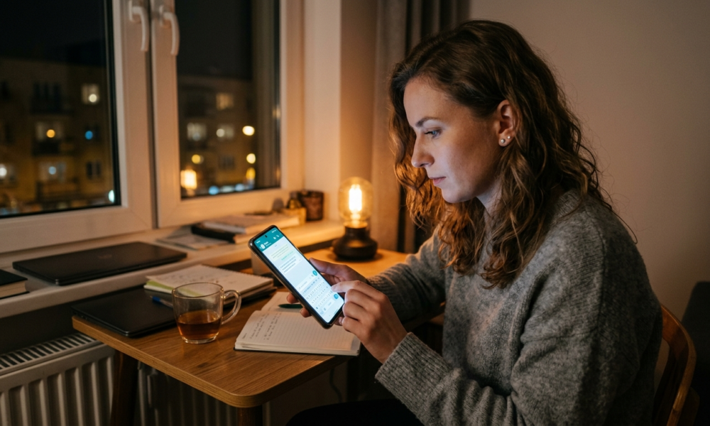 Biała 28-latka planuje w nocy wiadomość WhatsApp na rano. Funkcja planowania wiadomości Android w Polska i świat – oprogramowanie, AI i komputery.