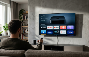 Duży Apple TV 4K z AI na ścianie. Nowoczesny dom i lifestyle tech w Polska i świat. Nowe Apple TV 4K ze sztuczną inteligencją trafia do przedsprzedaży.