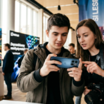 OnePlus Ace 7 Pro w fioletowym neonie i świetle studyjnym. Elegancki smartfon z mocnym aparatem i ekranem, idealny dla graczy oraz mobilnych fotografów.
